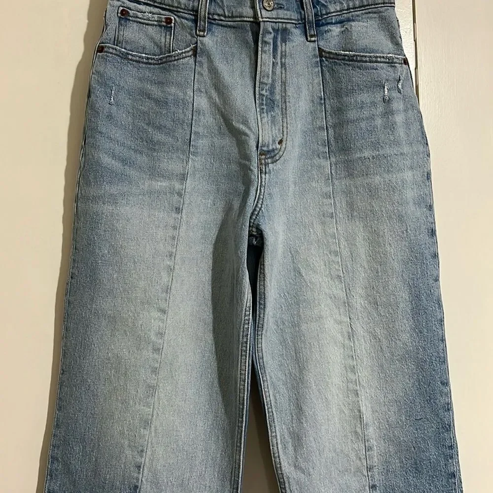 Abercrombie & Fitch Blue Ankle Cropped Jeans - Picture 9 of 12
